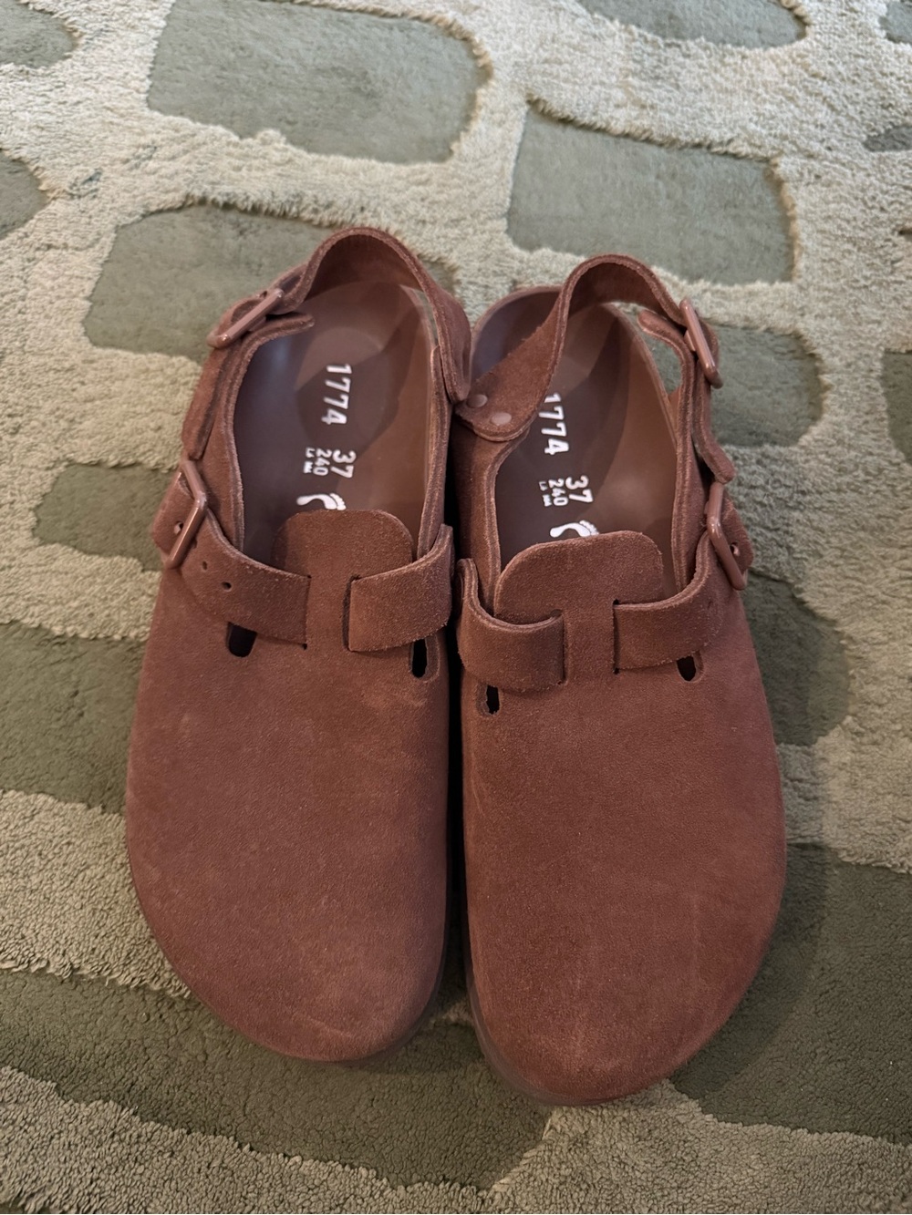 Birkenstock 1774 IV Tokio Suede Clogs Carafe